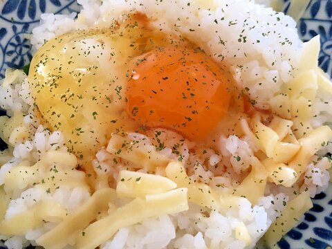カルボナーラの卵かけご飯☆